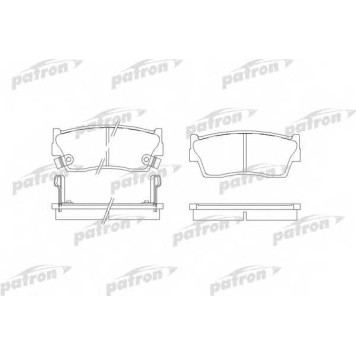 Колодки тормозные дисковые передний для SUZUKI VITARA(ET,TA), X-90(EL) <b>PATRON PBP712</b>
