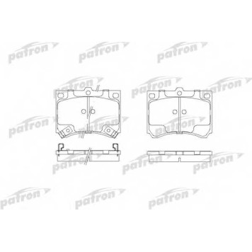 Колодки тормозные дисковые передний для MAZDA 323 P(BA), 323(BG,BW), FAMILIA(BA,BG), MX-3(EC) <b>PATRON PBP714</b>