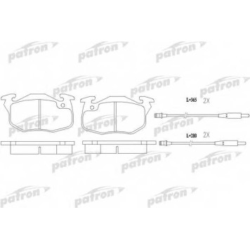 Колодки тормозные дисковые передний для PEUGEOT 106(1A,1C) <b>PATRON PBP730</b>