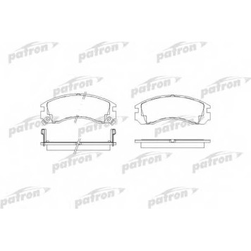 Колодки тормозные дисковые передний для MITSUBISHI GALANT, L 200, LANCER, OUTLANDER, PAJERO, SIGMA, SPACE <b>PATRON PBP765</b>