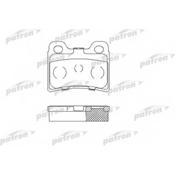 Колодки тормозные дисковые задний для FORD ESCORT(AAL, ABL, AFL, ALL, ANL, AVL, GAL), ORION(GAL) / KIA SEPHIA(FA) <b>PATRON PBP772</b>
