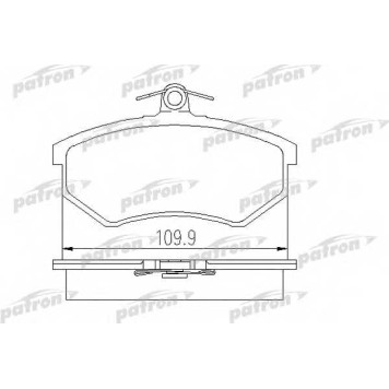 Колодки тормозные дисковые передний для AUDI 100, 80, 90, A4, CABRIOLET, COUPE, QUATTRO / VW CADDY, CORRADO, GOLF, PASSAT, VENTO <b>PATRON PBP775</b>