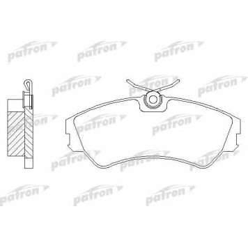 Колодки тормозные дисковые передний для VW TRANSPORTER(70XA, 70XB, 70XC, 70XD, 7DB, 7DK, 7DW) <b>PATRON PBP785</b>