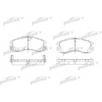 Колодки тормозные дисковые передний для SUBARU IMPREZA(GC,GF,GFC), LEGACY(BC,BD,BG,BJF) <b>PATRON PBP789</b>