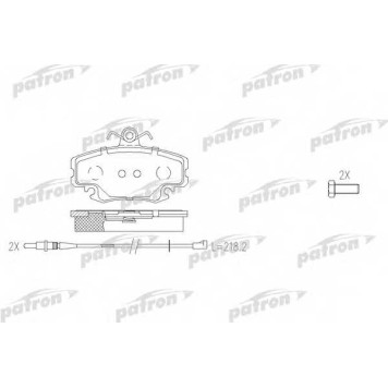 Колодки тормозные дисковые передний для RENAULT 19(S53#), SUPER 5(S40#) <b>PATRON PBP845</b>