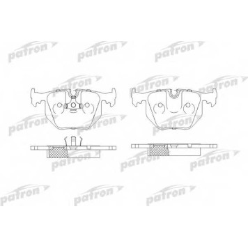Колодки тормозные дисковые задний для BMW 5(E34), 8(E31) <b>PATRON PBP857</b>