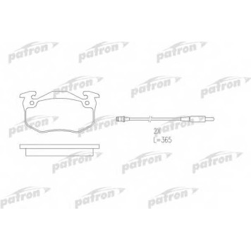 Колодки тормозные дисковые передний для RENAULT TWINGO(C06#,S06#) <b>PATRON PBP881</b>