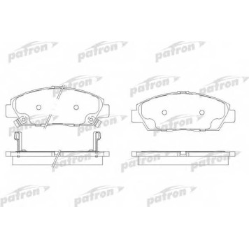 Колодки тормозные дисковые передний для HONDA ACCORD(CB,CC,CD,CE,CF), PRELUDE(BA) <b>PATRON PBP904</b>
