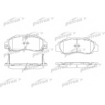 Колодки тормозные дисковые передний для ACURA LEGEND, NSX / HONDA ACCORD, HR, INTEGRA, LEGEND, NSX, PRELUDE, SHUTTLE <b>PATRON PBP905</b>