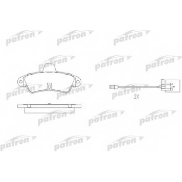 Колодки тормозные дисковые задний для FORD COUGAR(EC#), MONDEO(BAP,BFP,BNP,GBP) <b>PATRON PBP913</b>