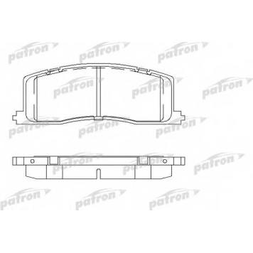 Колодки тормозные дисковые задний для TOYOTA PREVIA(TCR1#,TCR2#) <b>PATRON PBP931</b>