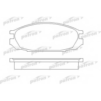 Колодки тормозные дисковые задний для NISSAN PATROL GR(GR,Y60) <b>PATRON PBP937</b>