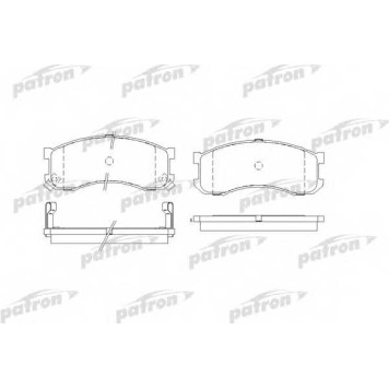 Колодки тормозные дисковые передний для MAZDA 626(GD,GV) <b>PATRON PBP939</b>