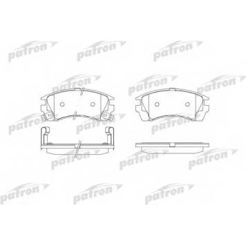 Колодки тормозные дисковые передний для NISSAN SUNNY(Y10) <b>PATRON PBP940</b>