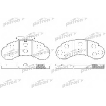 Колодки тормозные дисковые передний для MERCEDES 100(631) <b>PATRON PBP941</b>