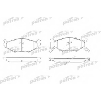 Колодки тормозные дисковые передний для CHRYSLER DAYTONA, LE BARON, SARATOGA, VOYAGER(ES) <b>PATRON PBP977</b>