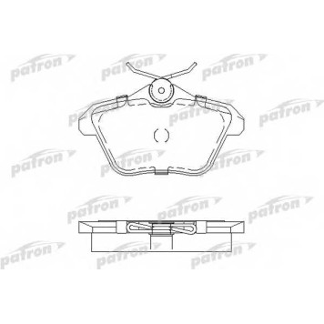 Колодки тормозные дисковые задний для LANCIA KAPPA(838,838A,838B) <b>PATRON PBP995</b>