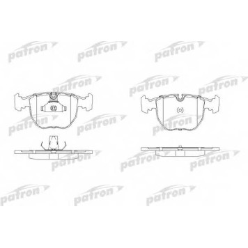 Колодки тормозные дисковые передний для BMW 5(E39), 7(E38), X3(E83), X5(E53) <b>PATRON PBP997</b>