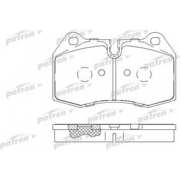 Колодки тормозные дисковые для BMW 5(E34), 7(E38), 8(E31) <b>PATRON PBP998</b>