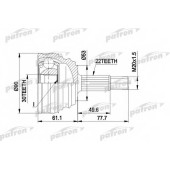 Шарнирный комплект приводного вала PATRON PCV1009