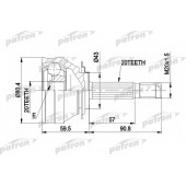 Шарнирный комплект приводного вала PATRON PCV1019