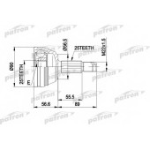 Шарнирный комплект приводного вала PATRON PCV1198
