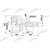 Шарнирный комплект приводного вала PATRON PCV1255