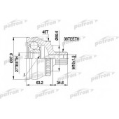 Шарнирный комплект приводного вала PATRON PCV1267