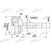 Шарнирный комплект приводного вала PATRON PCV1287A