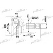 Шарнирный комплект приводного вала PATRON PCV1301