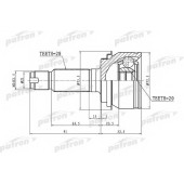 Шарнирный комплект приводного вала PATRON PCV1343