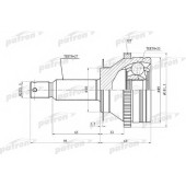 Шарнирный комплект приводного вала PATRON PCV1350