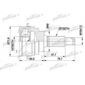 Шарнирный комплект приводного вала PATRON PCV1365