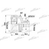 Шарнирный комплект приводного вала PATRON PCV1377