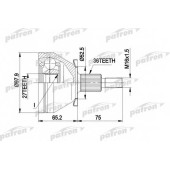 Шарнирный комплект приводного вала PATRON PCV1428
