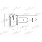 Шарнирный комплект приводного вала PATRON PCV1429