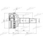 Шарнирный комплект приводного вала PATRON PCV1460