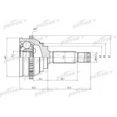 Шарнирный комплект приводного вала PATRON PCV1471