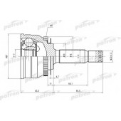 Шарнирный комплект приводного вала PATRON PCV1607