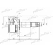 Шарнирный комплект приводного вала PATRON PCV1647