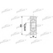 Шарнирный комплект приводного вала PATRON PCV3004