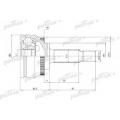 Шарнирный комплект приводного вала PATRON PCV3745