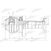 Шарнирный комплект приводного вала PATRON PCV4837