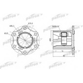 Шарнирный комплект приводного вала PATRON PCV5004