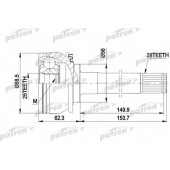 Шарнирный комплект приводного вала PATRON PCV5007