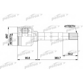 Шарнирный комплект приводного вала PATRON PCV5014