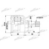 Шарнирный комплект приводного вала PATRON PCV5021
