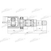 Шарнирный комплект приводного вала PATRON PCV5036