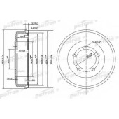Тормозной барабан PATRON PDR1002
