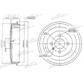 Тормозной барабан PATRON PDR1034